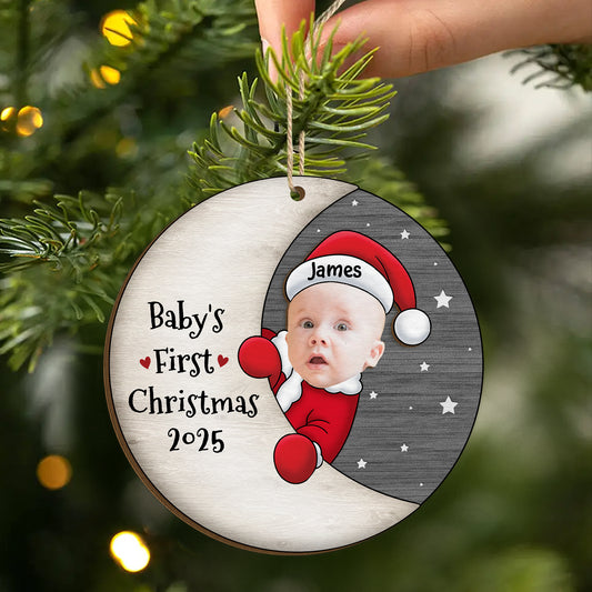 5433OUS2 custom 1 layered wood ornaments_ babys first christmas gifts 5433O8QNK_63255205 8ef2 4a18 a238 ddac42f05f41