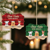 5434OUS2 custom christmas gifts for dog lovers 1 layered wood ornament_ 5434OTLAC