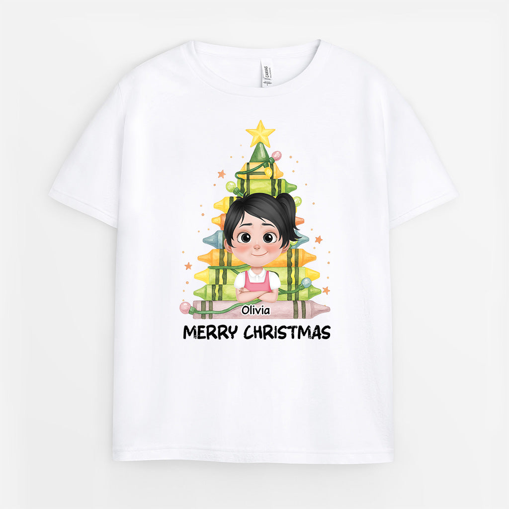 5436AUS1 personalized christmas gifts for kids merry christmas shirts 5436AKZMK