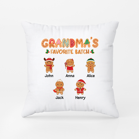 5438PUS1 custom gifts for grandma christmas gingerbread man pillow_ 5438PKZ0A