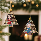 5442OUS2 custom xmas gifts for book lovers 1 layered wooden ornament_s 5442OTTMA