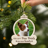 5458OUS2 custom dog memorial gifts with photo 2 layered wood ornaments 5458O8QZC