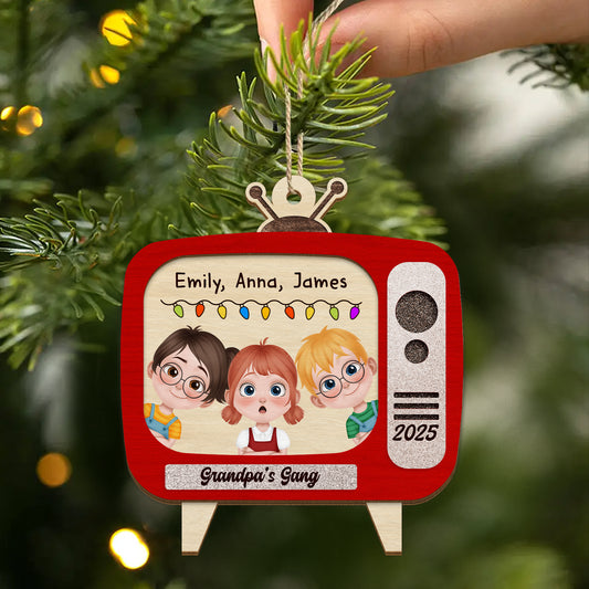 5475OUS2 personalized xmas gifts for dad 2 layered wood ornament_s 5475OTQZB