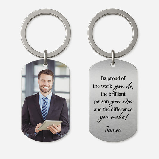 5481OUS1 personalized metal keychains photo gifts for coworkers 5481OKVMO