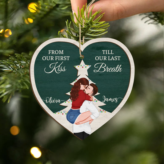 5485OUS2 custom christmas gifts for couples 1 layered wood ornament_s 5485OKQNG