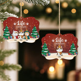 5511OUS2 custom gifts for cat owners 1 layered wooden xmas ornaments 5511OTLMD