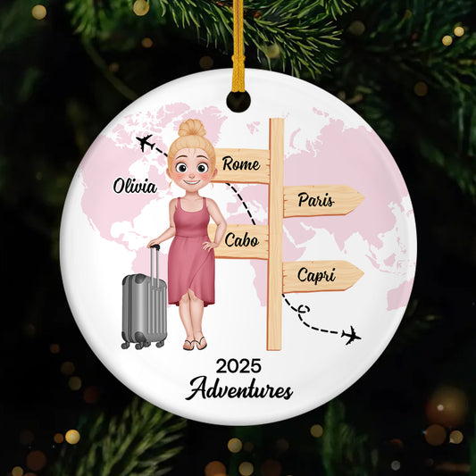 5515OUS1 personalized travel gifts for her ceramic christmas ornaments_ 5515OKVNR