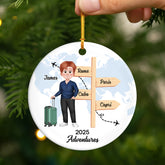 5515OUS2 personalized travel gifts for her ceramic christmas ornaments_ 5515OKVNR