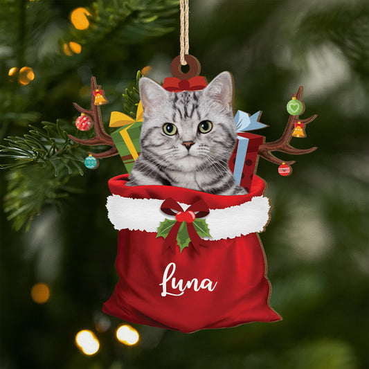 5522OUS1 personalized cat lover gifts 1 layered wooden christmas ornaments 5522O8LAD
