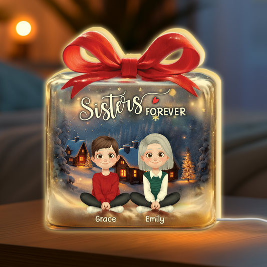 5523LUS2 3d printing effect besties forever light box custom xmas gifts for friends 5523LKTAF