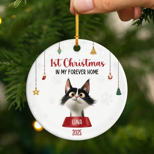 5526OUS2 personalized gifts for cat owners ceramic christmas ornaments 5526O8UND