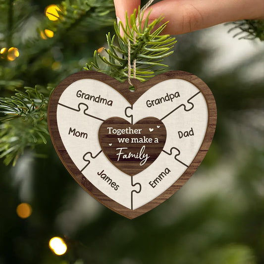 5547OUS2 personalized 2 layered wooden ornament gift for family 5547O5QAI