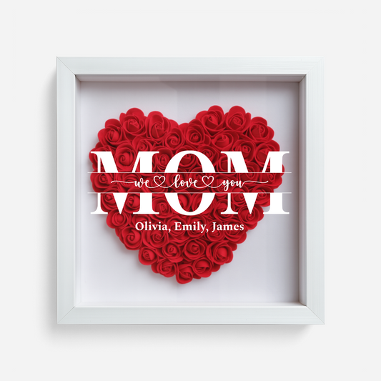 5556OUS1 personalized flower shadow box unique gifts for mom 5556O