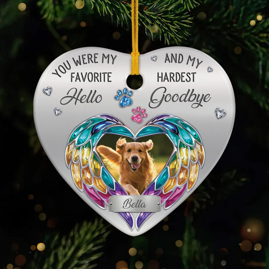 5570OUS1 personalized dog ceramic ornaments memorial gifts with photo 5570OKUAC