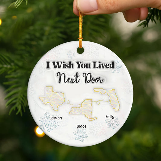 5575OUS2 3d printing effect personalized family gifts ceramic christmas ornaments 5575O6HAI
