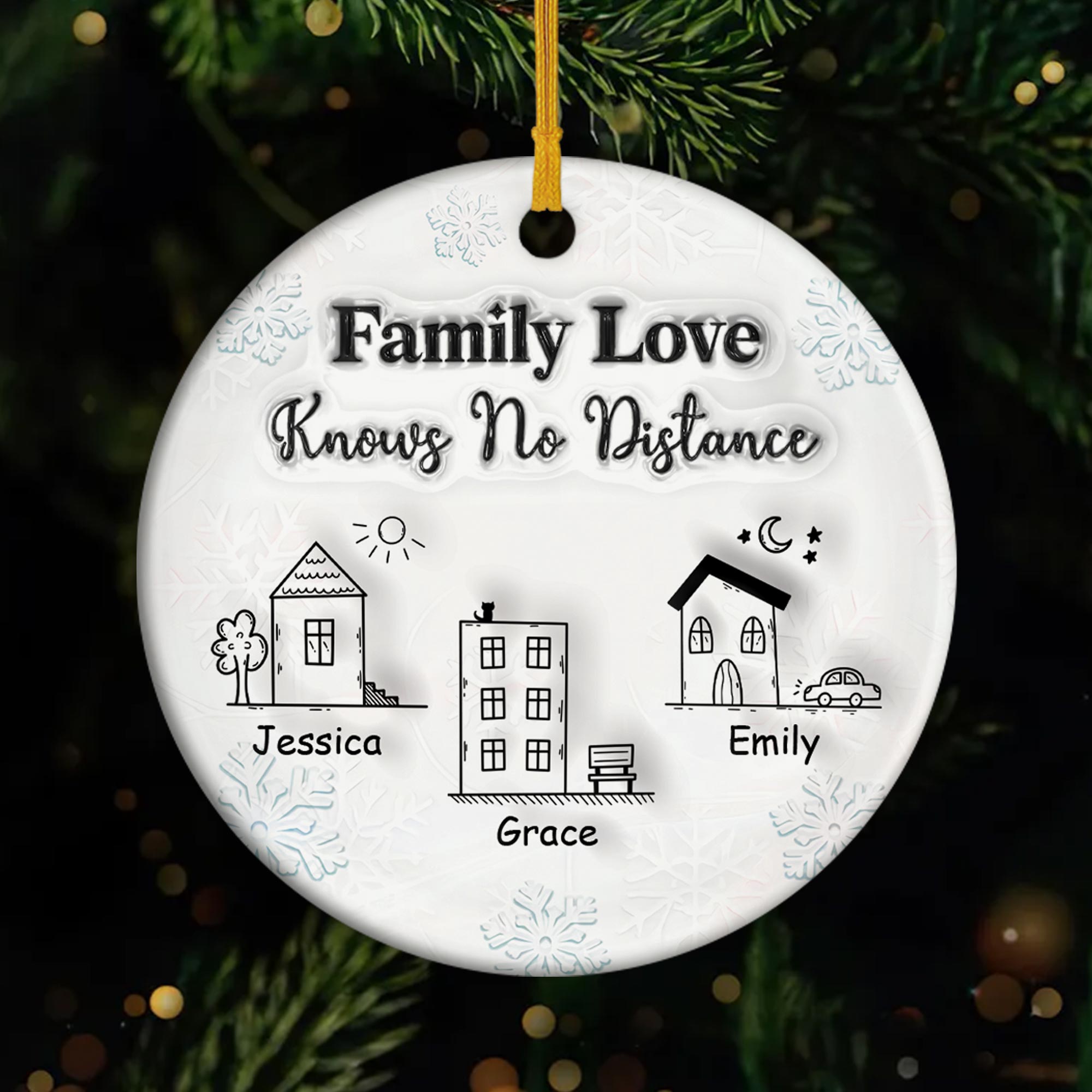 5585OUS1 personalized ceramic ornaments gifts for the whole family 5585O6TAI