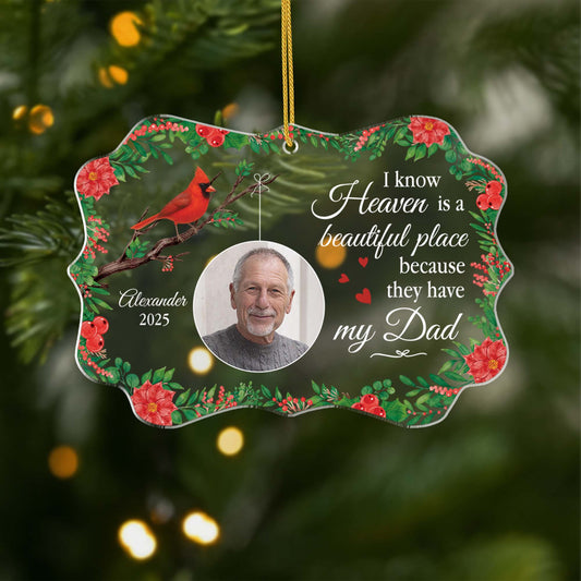 5603OUS1 custom acrylic ornaments memorial gifts for loss of father 5603O8VNB