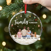 5611OUS2 custom gifts for family with pets glass christmas ornaments 5611O8TNI