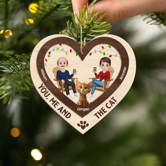 5620OUS2 personalized 2 layered wood ornament gifts for cat parents 5620O8ZAD