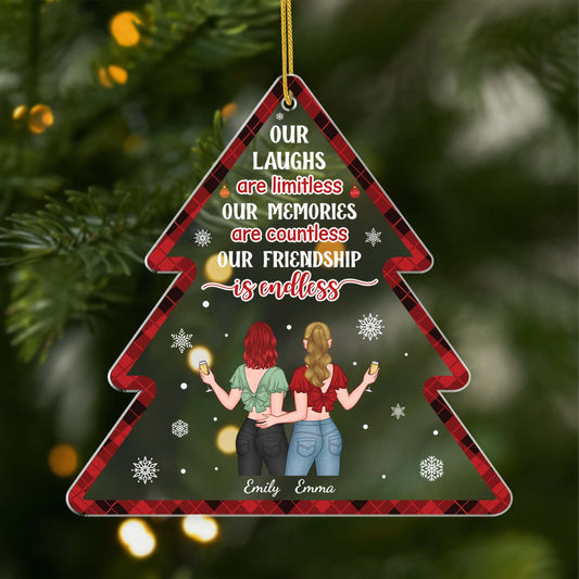 5624OUS1 personalized xmas gifts our friendship is endless acrylic ornament 5624OKKTF