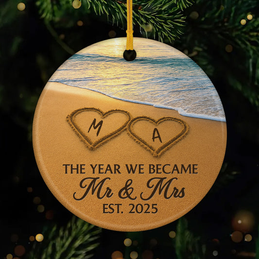 5631OUS1 personalized ceramic ornament mr and mrs christmas ornament 5631O8ZMG