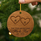 5631OUS2 personalized ceramic ornament mr and mrs christmas ornament 5631O8ZMG