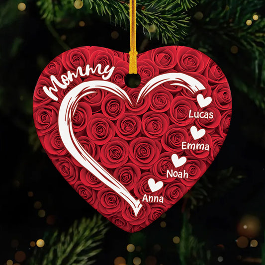 5650OUS1 personalized christmas gifts for mom ceramic heart ornaments 5650OQZA