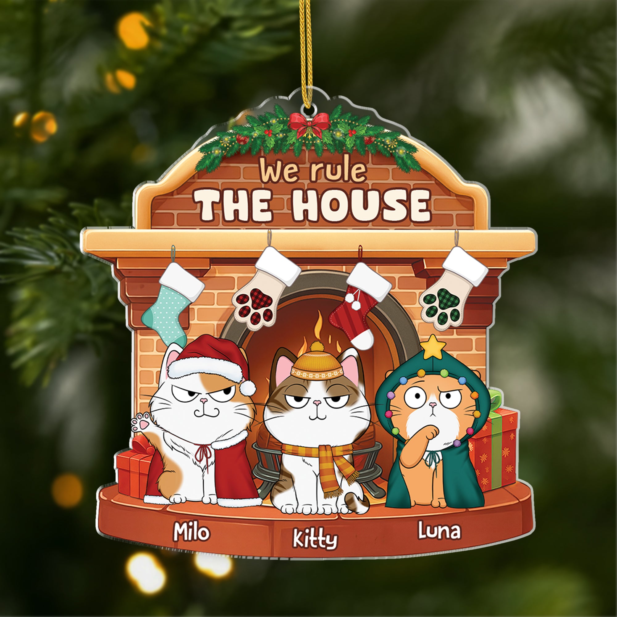 5653OUS1 personalized gifts for cat owners acrylic christmas ornaments 5653O3YND