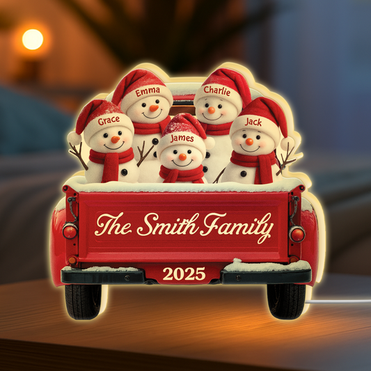 5659LUS2 personalized snowman light box christmas gifts for family 5659LTVZI