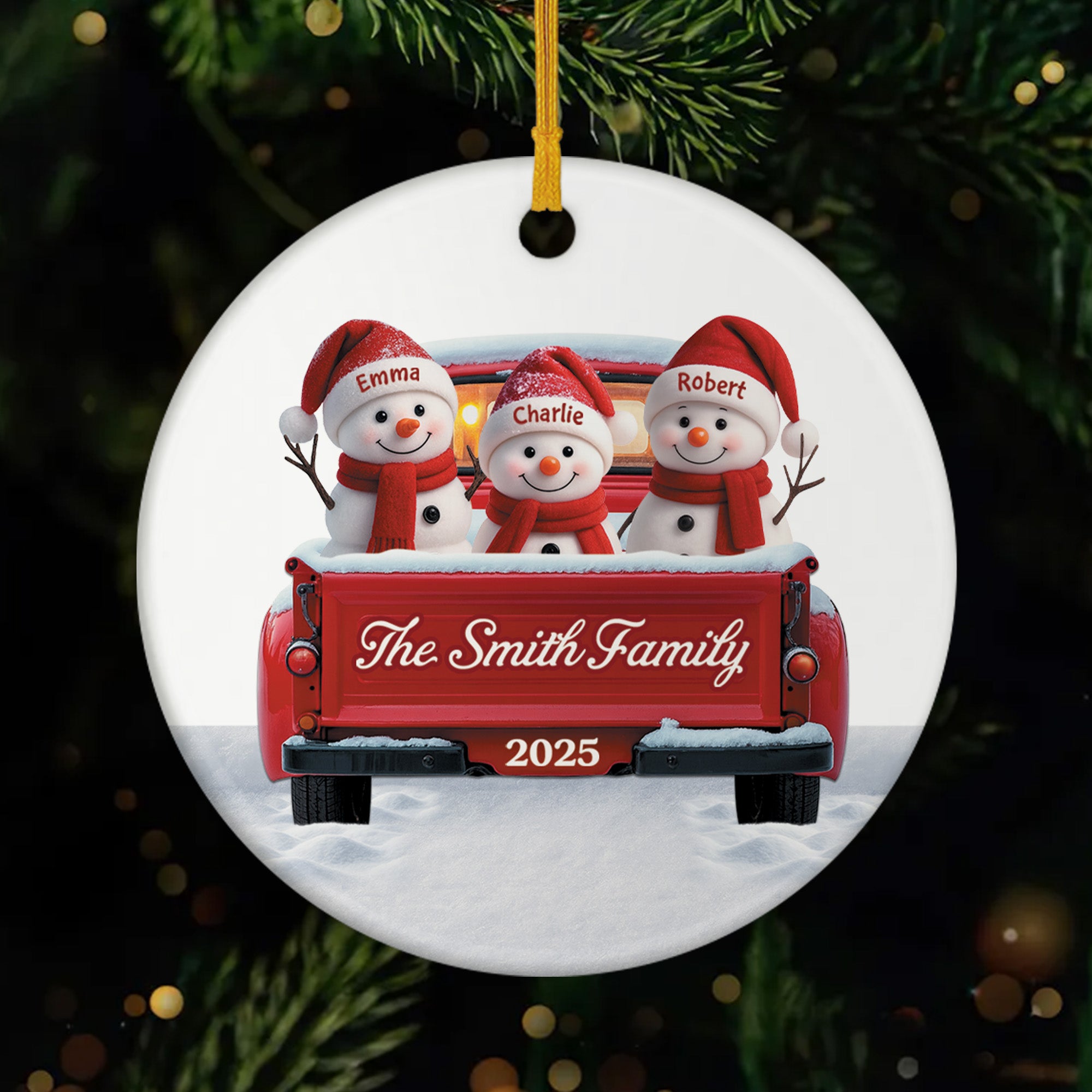 5659OUS1 ceramic snowman christmas ornaments custom gifts for family 5659OTVZI