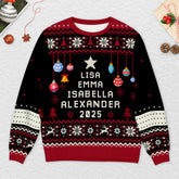 5662WUS2 personalized family gifts ugly christmas sweater with names 5662WKQQI