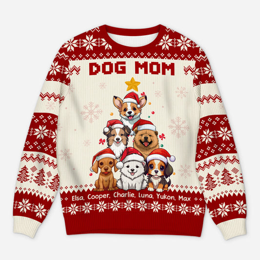 5664WUS1 personalized dog gifts for humans dog mom ugly christmas sweater 5664W6VTC