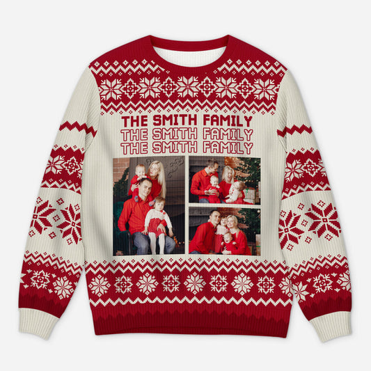 5665WUS1 personalized family gift ugly christmas sweater photos 5665W6VQI