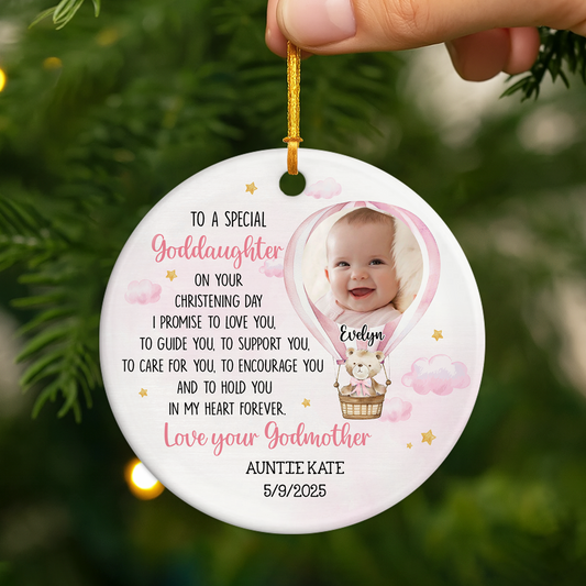 5670OUS2 custom godchild christening gift ceramic baptism christmas ornament 5670O6HAK
