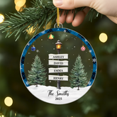 5678OUS2 personalized family gifts acrylic christmas ornaments with names 5678O