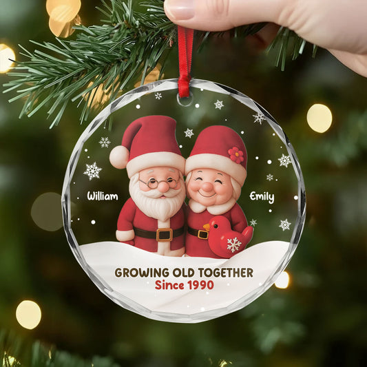 5679OUS2 3d printing effect personalized glass ornaments xmas gifts for couples 5679OKZQG