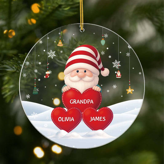 5682OUS1 3d printing effect custom grandma gifts acrylic christmas ornaments 5682OKM0B