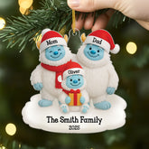 5684OUS2 personalized christmas gifts for family acrylic yeti ornament 5684OTMAI