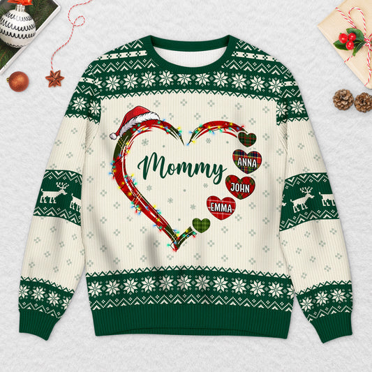 5685WUS2 personalized gift for mom ugly christmas sweater with names 5685WKLTA
