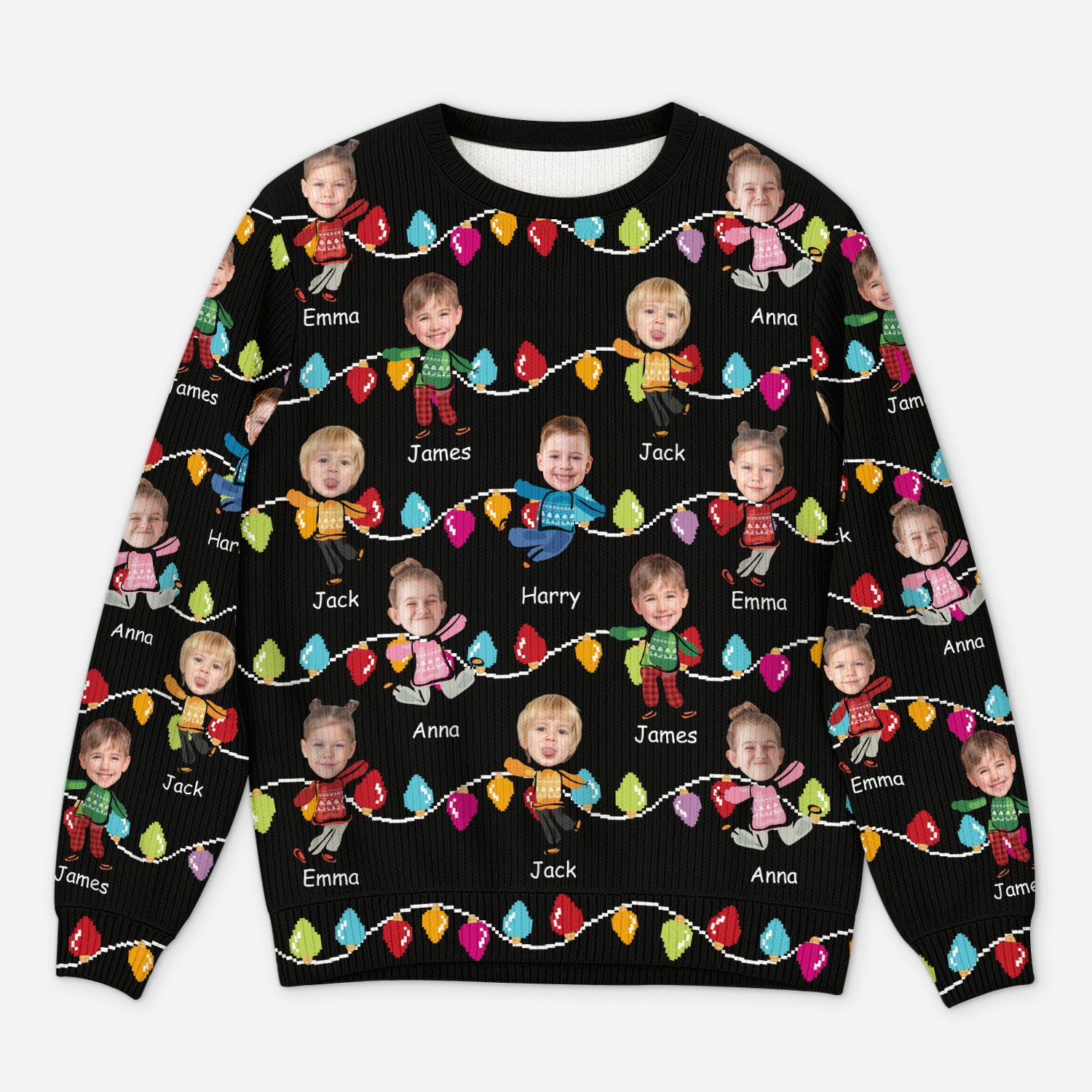 5692WUS1 personalized gifts for mom dad ugly christmas sweater photos 5692W8LTB