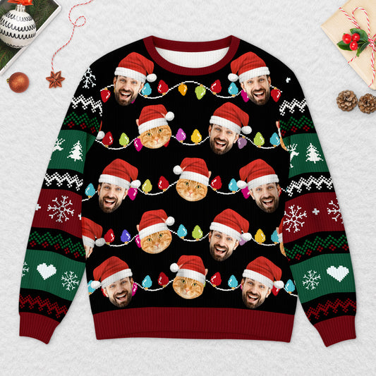 5696WUS2 personalized gifts for family ugly christmas sweater with photos 5696W3VTI