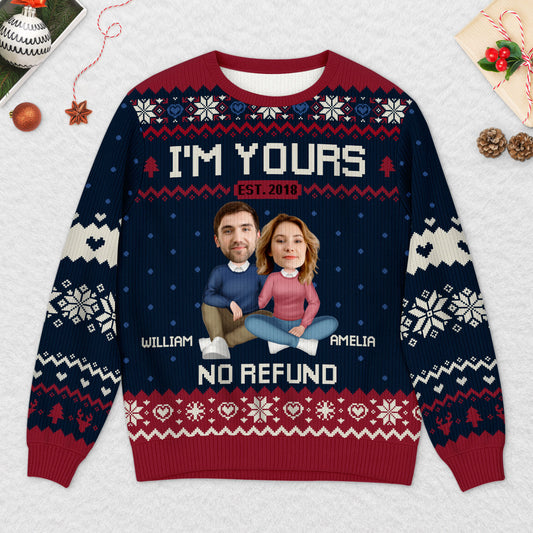 5701WUS2 personalized ugly christmas sweaters for couples with photos 5701W3ZQG