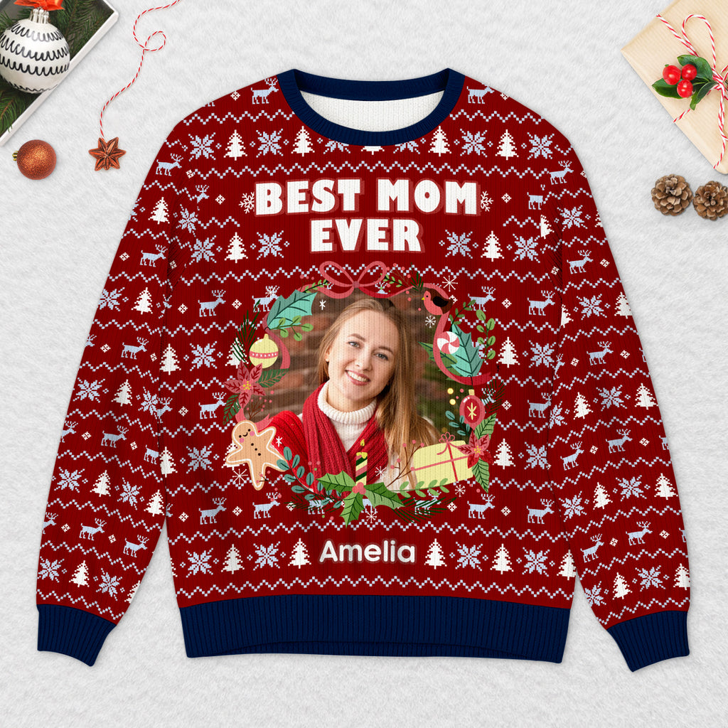 5713WUS2 personalized gifts for dad mum photo ugly christmas sweater 5713W6ZTB