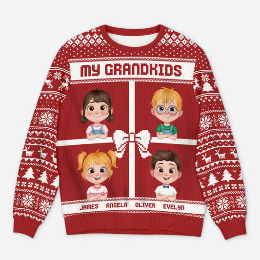 5714WUS1 personalized gifts for grandparents ugly christmas sweater 5714W6HMA