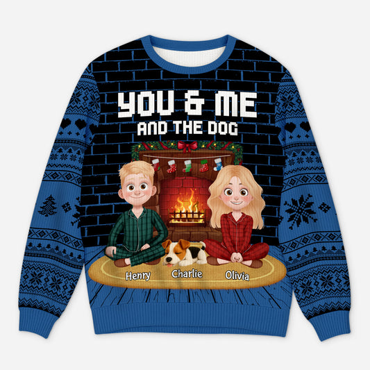 5715WUS1 personalized dog lover gifts ugly christmas sweater couples_ 5715W6LMC