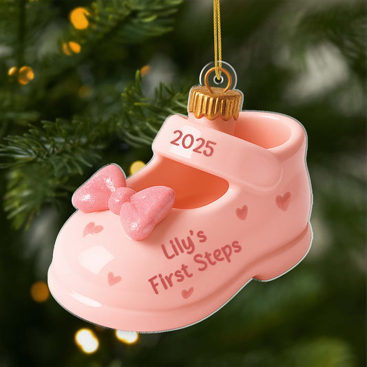 5723OUS1 custom 3d christmas ornaments acrylic babys first steps ornament 5723O8VCA