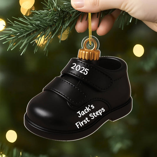 5723OUS2 custom 3d christmas ornaments acrylic babys first steps ornament 5723O8VCA