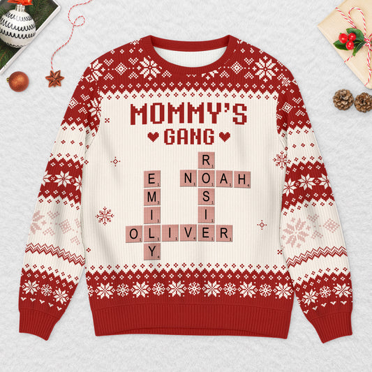 5794WUS2 personalized gifts for dad crossword ugly christmas sweater 5794W8TNB