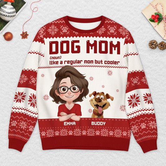 5803WUS2 personalized dog dad gifts ugly christmas sweater 5803W3HZC
