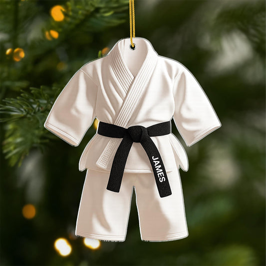 5808OUS1 3d printing effect personalized karate christmas ornaments acrylic 5808O8HCB